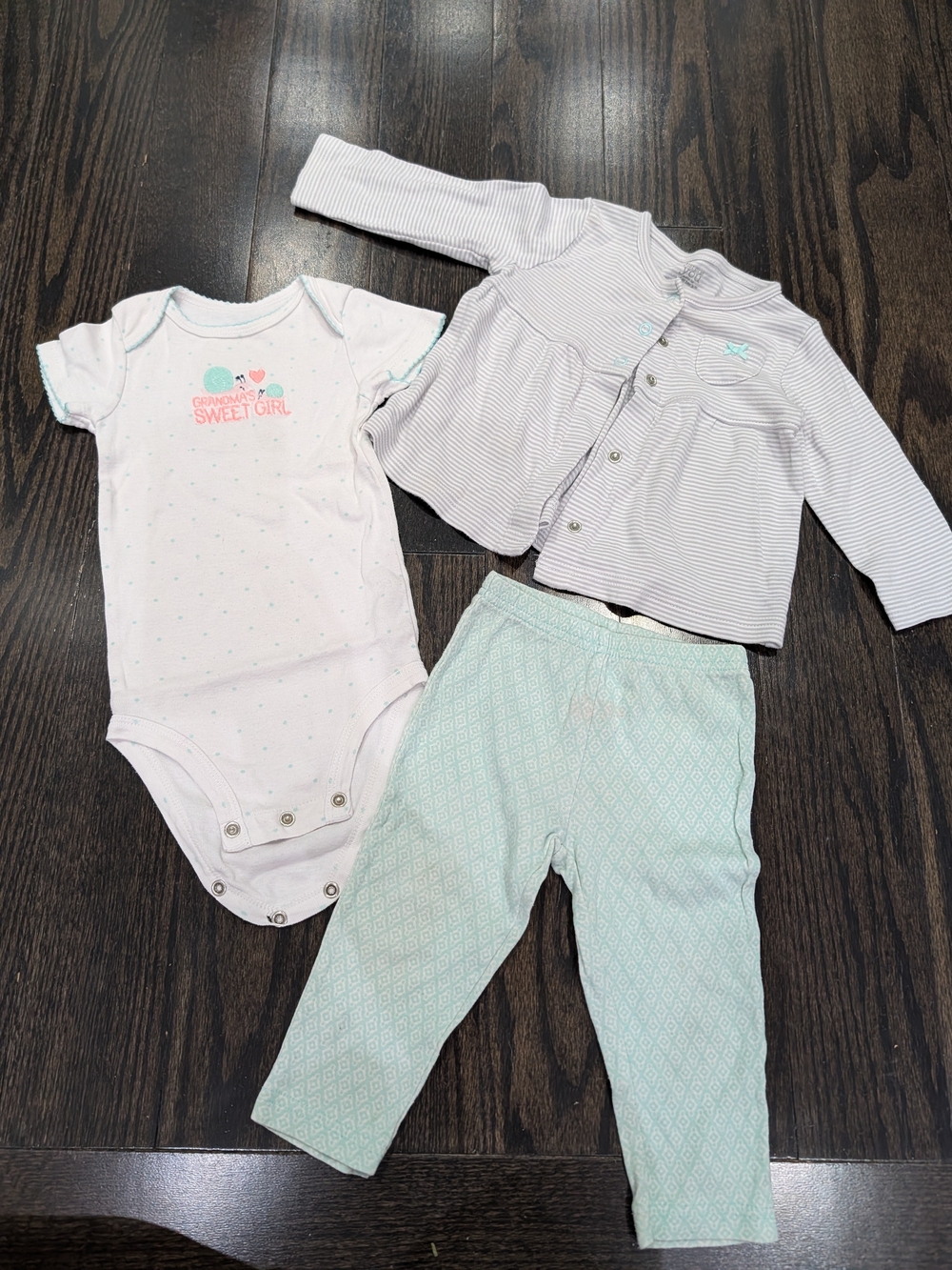5/$35 Just One You by Carter’s 3-Piece Baby Girl Set – 9M